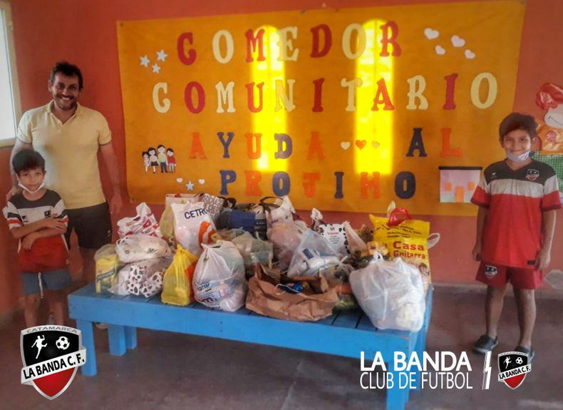 Donación de La Banda Club de Fútbol para un comedor