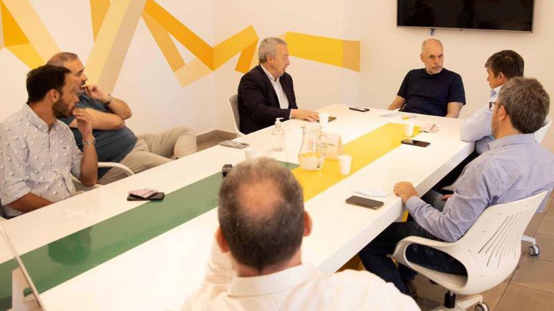 Larreta con Manzi y Cesarini
